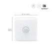 Senzor de miscare inteligent WiZ Connected alb Wireless 3m IP20