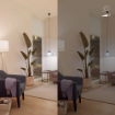 Set 3 becuri LED Philips Smart E14 C37 4.9W 470lm Tunable White