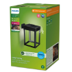 Lampa solara Philips Camill Square Black-Clear senzor miscare 1.4W 250lm 3000k IP44