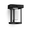 Lampa solara Philips Camill Round Black-Clear senzor miscare 1.4W 3000k 250lm IP44