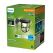 Lampa solara Philips Radii Round Black senzor miscare 1.3W 250lm 3000k IP44