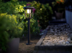 Stalp iluminat solar Philips Radii Round Black 1.3W 250lm 3000k IP44