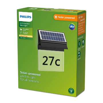 Lampa solara Philips Enkara SR Black 0.2W 17lm 2700k IP44