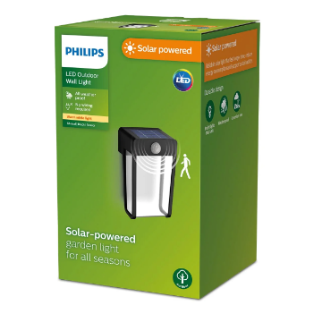 Lampa solara Philips Shroud SR Black-Clear 2.3W 250lm 2700k IP44
