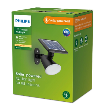 Lampa solara Philips Jivix SR Black 2.3W 250lm 2700k IP44