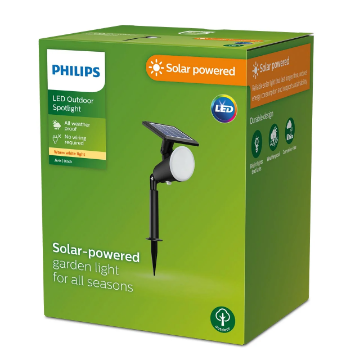 Proiector solar Philips Jivix SR Black 1.4W 150lm 2700k IP44