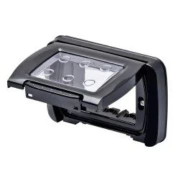 Rama de etansare Gewiss System 4 module negru IP55 GW22462