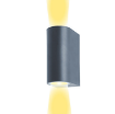 Spot Starke PT perete rotund 2xGU10 2x35W gri 150x65x75mm