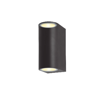 Spot Starke PT perete rotund 2xGU10 2x35W negru 150x65x75mm