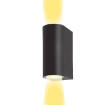 Spot Starke PT perete rotund 2xGU10 2x35W negru 150x65x75mm