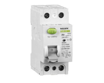 Siguranta automata diferentiala Noark 2P 25A 6kA 30mA 230VAC IP20 108314
