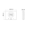 Termostat LED Ice WiFi Gewiss Chorus Monochrome 2ND 6A 230V Titan GW16970CT