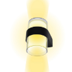 Aplica LED exterior Starke 2x6W 900lm 4000K IP54 aluminiu negru