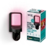 Aplica exterior smart WiZ Connected 10.5W 1250lm camera supraveghere video 1080P 30FPS IP54 RGBW Wireless IR Exterior