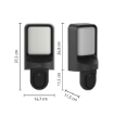 Aplica exterior smart WiZ Connected 10.5W 1250lm camera supraveghere video 1080P 30FPS IP54 RGBW Wireless IR Exterior