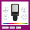 Aplica exterior smart WiZ Connected 10.5W 1250lm camera supraveghere video 1080P 30FPS IP54 RGBW Wireless IR Exterior