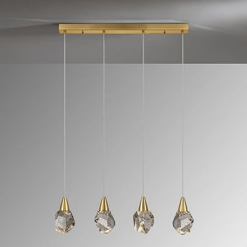 Lustra LED Schuller Aquaria Matte Gold 4x4W 3000k 157155