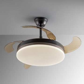 Plafoniera LED Schuller Vento Black-Bronze dimabil 36W 3000-6000k 168328D