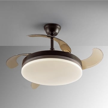 Plafoniera LED Schuller Vento Brown dimabil 36W 3000-6000k 168342D