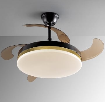 Plafoniera LED Schuller Vento Black-Gold 36W 3000-6000k 168360