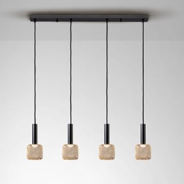Lustra LED Schuller Sincro Black-Gold 4x5W 3000k 175395