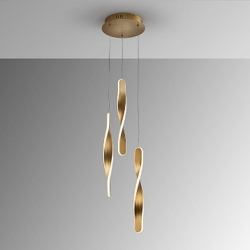 Lustra LED Schuller Twist Gold 3x10W 3000k 219381
