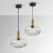 Pendul LED Schuller Norma Black-Brass 8W 3000k 225410