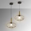 Pendul LED Schuller Norma Black-Brass 8W 3000k 225410
