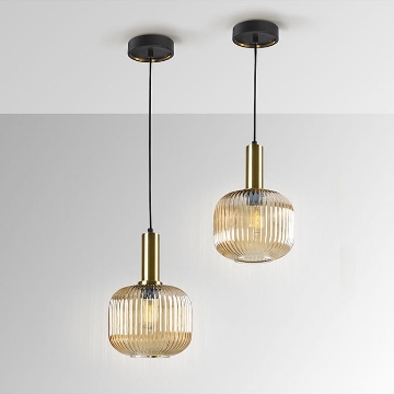 Pendul LED Schuller Norma Black-Brass 8W 3000k 225588