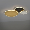 Plafoniera LED Schuller Umbra Black-Gold-White 32W 3000k 236254