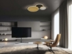 Plafoniera LED Schuller Umbra Black-Gold-White 32W 3000k 236254