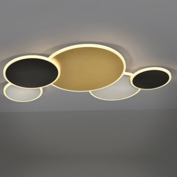 Plafoniera LED Schuller Umbra Black-Gold-White 48W 3000k 236322