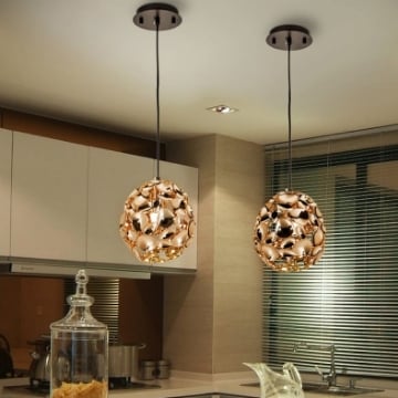 Pendul LED Schuller Narisa Rose Gold-Brown 7W 3000k 266035N
