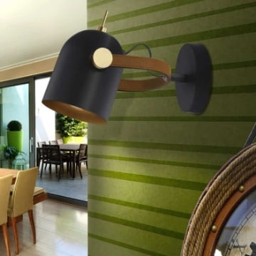Aplica LED Schuller Adame Black-Gold 7W 3000k 346573