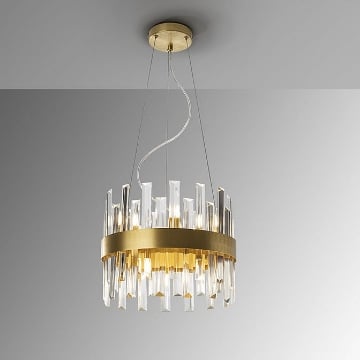 Lustra LED Schuller Grace Gold-Clear 10x4W 3000k 365185