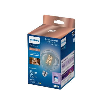 Bec LED Philips Smart Filament E27 G95 7W 806lm Tunable White