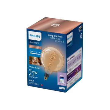 Bec LED Philips Smart Amber E27 G200 6W 390lm Tunable White