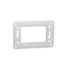 Imagine Suport fixare plastic Noua Unica 3 module 1 post alb