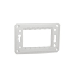 Suport fixare plastic Noua Unica 3 module 1 post alb