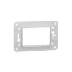Suport fixare plastic Noua Unica 3 module 1 post alb