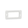 Imagine Suport fixare plastic Noua Unica 4 module 1 post alb