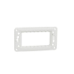 Suport fixare plastic Noua Unica 4 module 1 post alb