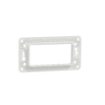 Suport fixare plastic Noua Unica 4 module 1 post alb