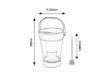 Lampa solara Rabalux Angers Grey 3W 4000k RGB 300lm senzor lumina 77039