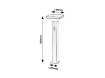 Stalp iluminat solar Rabalux Geleen Black-White 4W 3000k 400lm 3.7V 2200mAh senzor miscare 77045
