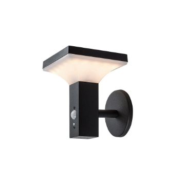 Lampa solara Rabalux Geleen Black-White 4W 3000k 400lm 3.7V 2200mAh senzor miscare 77044
