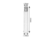 Stalp exterior Rabalux Haren Black 60W E27 IP54 77084