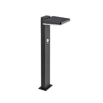 Stalp iluminat solar Rabalux Lasset Black 4.4W 4000k 200lm 3.7V 2200mAh senzor miscare 77079