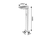 Stalp iluminat solar Rabalux Lasset Black 4.4W 4000k 200lm 3.7V 2200mAh senzor miscare 77079