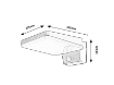 Lampa solara Rabalux Lasset Black 4.4W 4000k 200lm 3.7V 2200mAh senzor miscare 77078